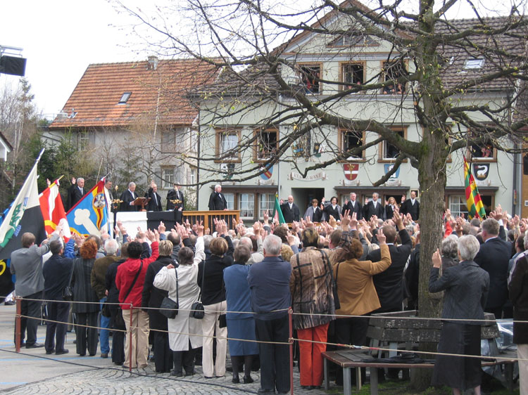 Foto der Landsgemeinde in Apenzell Innerrhoden